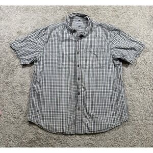 Carhartt Shirt Mens Large Blue Plaid Button Down Workwear‎ Gorpcore Outdoors XL